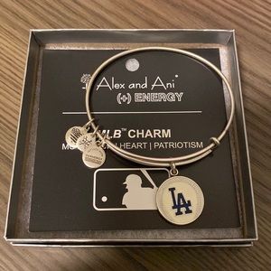Alex & Ani Silver Dodgers Bracelet